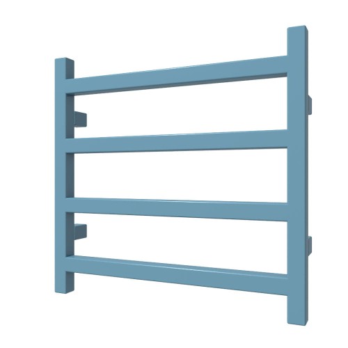 Prosty Grzejnik do łazienki SIMPLE 48 x 50 drabinka