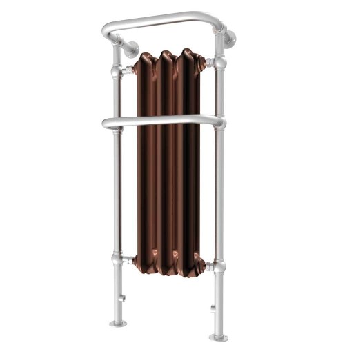 Grzejnik żeliwny PLAIN TR 120 x 49 stojący na stalowej konstrukcji.jpg