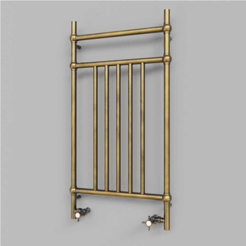 Grzejnik dekoracyjny PINEA 1 retro 100 x 43 antyczny mosiądz lub miedż galwanizowany.jpg