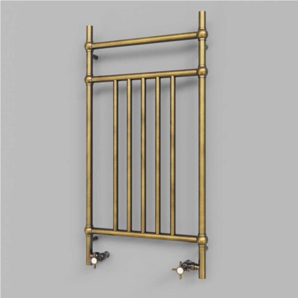 Grzejnik dekoracyjny PINEA 1 retro 100 x 43 antyczny mosiądz lub miedż galwanizowany.jpg