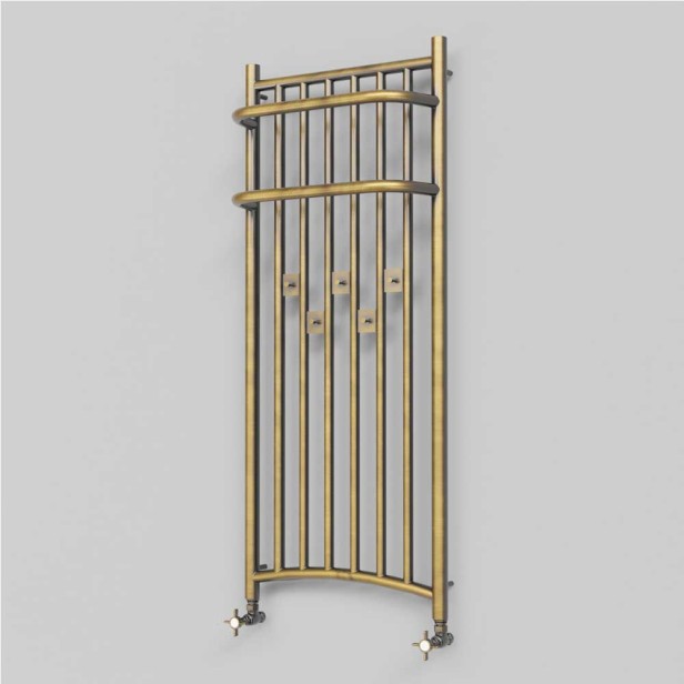 Grzejnik retro  INDEO 1 - 80 x 43 antyczny mosiądz galwanizowany wieszaki.jpg