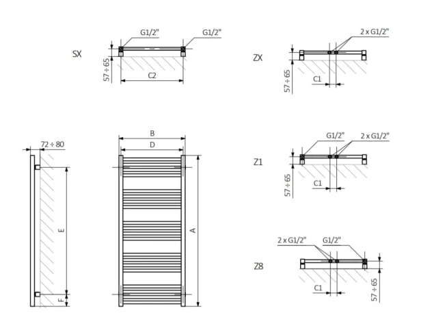 Grzejnik Fiona SX ZX .podłączenia jpg