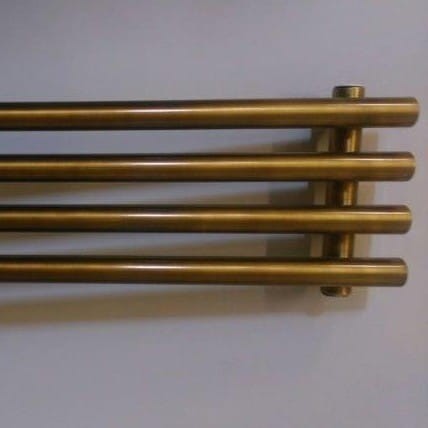 Grzejnik ozdobny Aries 1 poziomy-100 x 19 antyczny  mosiądz  galwanizowny .jpg