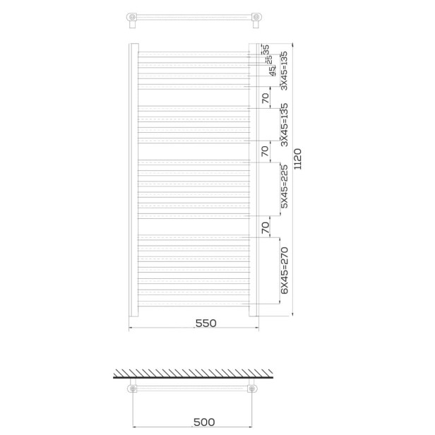 grzejnik Kaja 112 x 55 biały