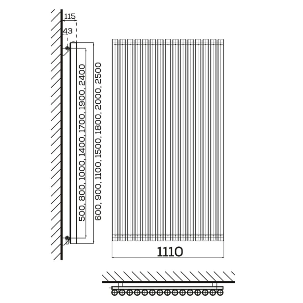 Grzejnik Wulkan rozmiary jpg