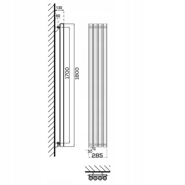 Grzejnik Wulkan wymiary29jpg