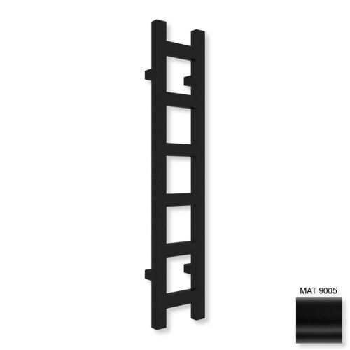Wąski Grzejnik czarny  EASY 96 x 20 łazienkowy R