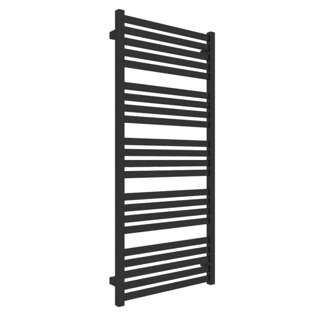 Prosty Grzejnik łazienkowy czarny MARLIN 118 x 53 klasyczny R jpg