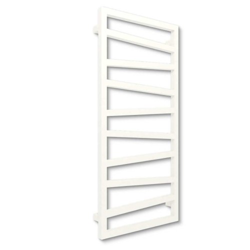 Grzejnik łazienkowy biały ZIGZAG 107 x 50 ciekawy