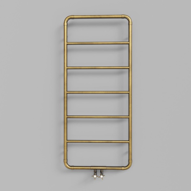 grzejnik Art 120x53 antyczny stary mosiądz