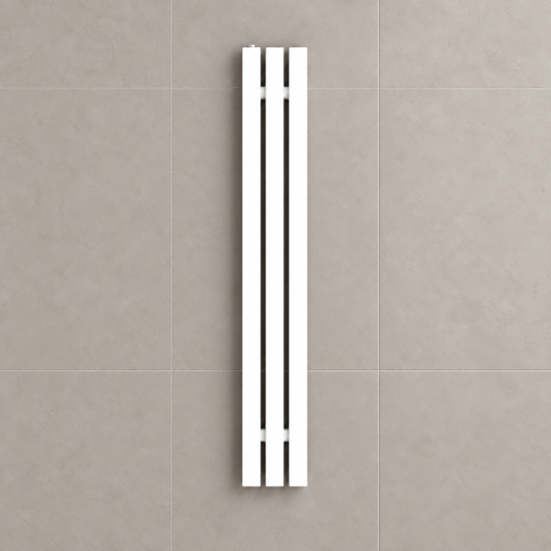 grzejnik Lux Slim 180x15 biały mat - wizualizacja AI