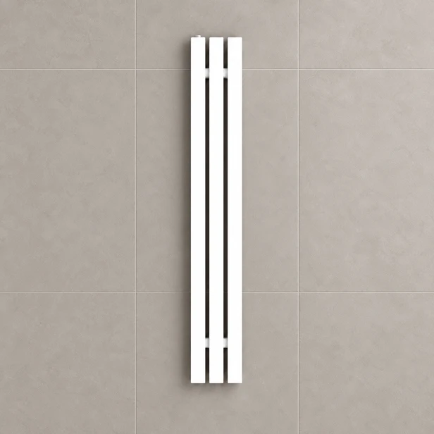 grzejnik Lux Slim 180x15 biały mat - wizualizacja AI